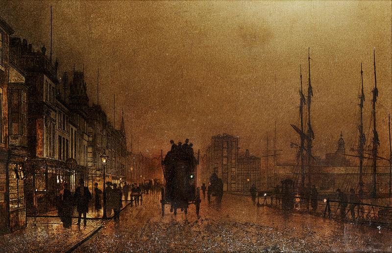 John Atkinson Grimshaw The Broomielaw Norge oil painting art